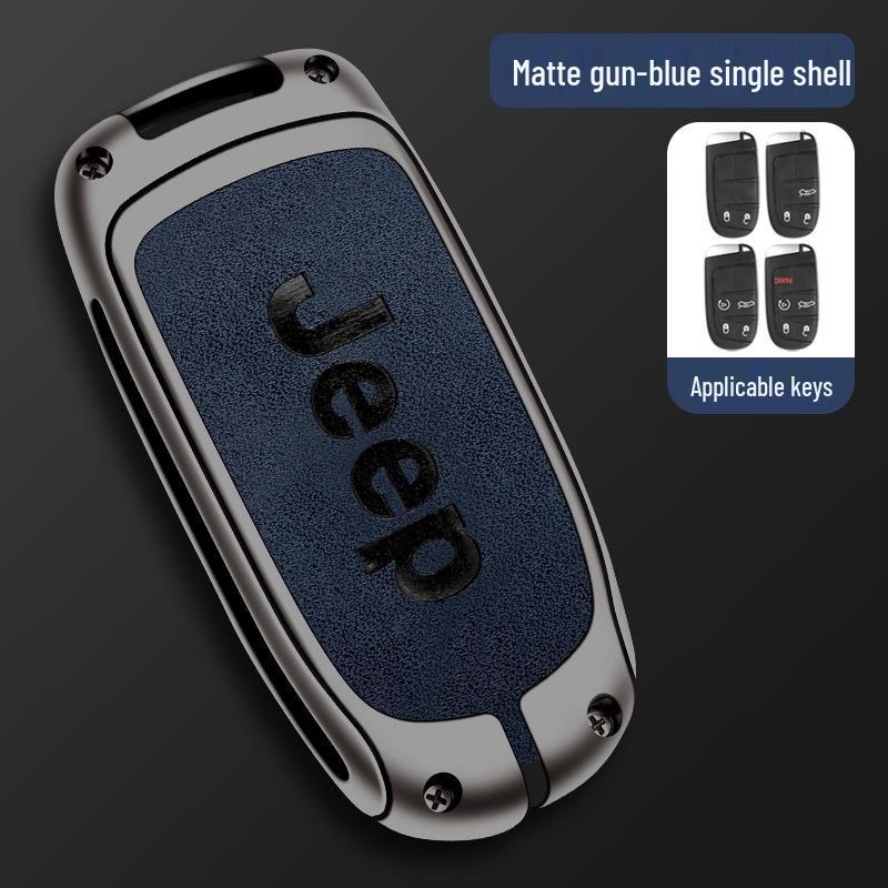 Металлический чехол для ключа для Jeep Compass, Cherokee, Renegade, Grand Commander, Wrangler