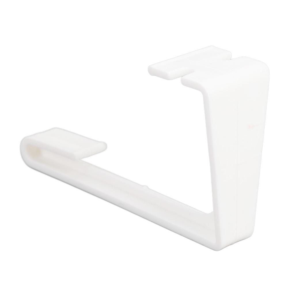 Набор из 4 штук Белые держатели для штор для автодома с отверткой Зажимы для карниза для штор Использование в спальне