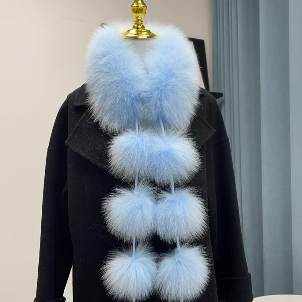 Warm Magnetic Imitation Fur Scarf Faux Rabbit Fur Women Winter Scarves Cute Plush Scarf For Girls