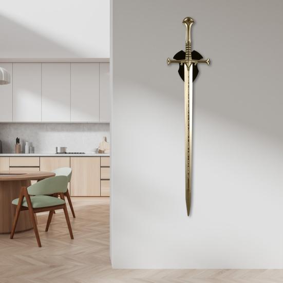 Wall Mount Medieval Swords Holder High Durability Strong Load-bearing Easy Installation Swords Display Stand