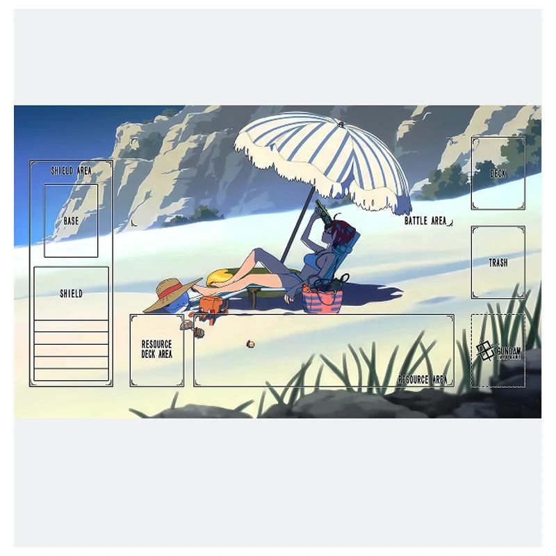Strike Freedom Gundam Official Style Gundam Card Game Playmat Nonslip Waterproof Desk Mat