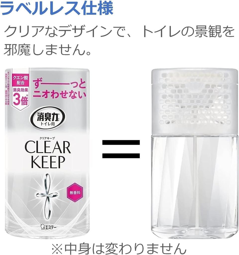 Deodorizer Clear Keep Toilet 400mL X 3 Toilet Deodorizer with Citric Air Freshener [] Label-less, Freestanding, Fragrance-Free, Containers, Acid,