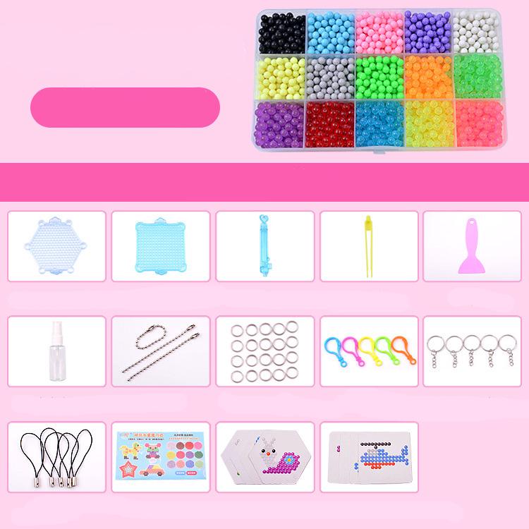 2400pcs DIY Fuse Bead Plastic Perler Beads Toys Funny For Kid DIY Crafts Gift