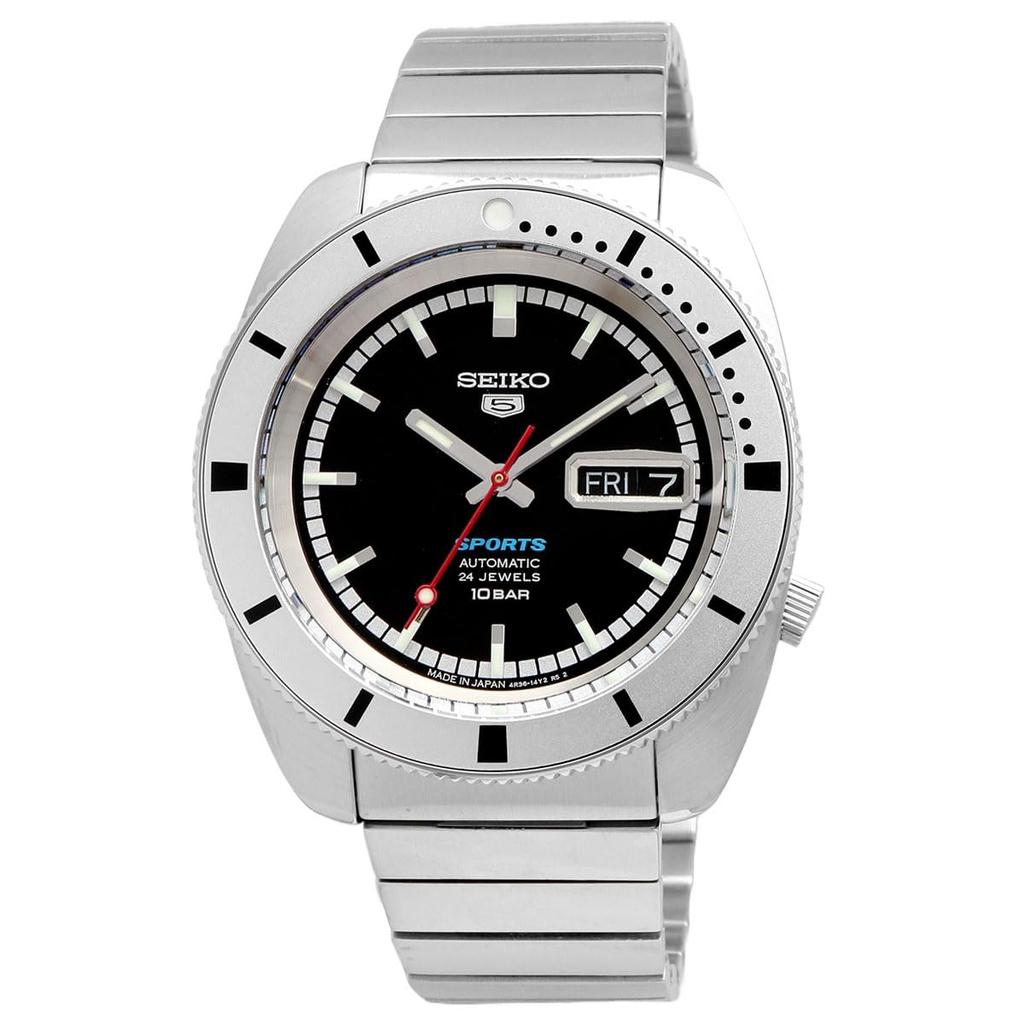 Seiko 5 SPORTS автоматические механические часы Heritage Design Reprint Limited Model Five Sports Made in Japan SRPL05 Silver x Black Overseas Model [Seiko]