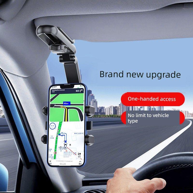 Mobile Phone Car Mount for Sun Visor, Car Interior, Car Navigation, 2023 New Model, Dedicated Fixed Support