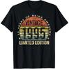 Vintage 30th Birthday Decorations Vintage 1995 30 Years Old T Shirts Men Streetwear Tee Shirt Short Sleeve Unisex Loose Clothing