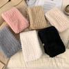 Soft Cross Scarf Thickened Winter Scarves Elegant Knitted Neckerchief  Outdoor