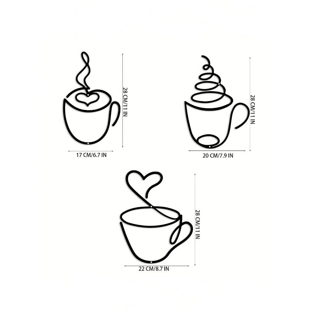 Metal Wall Art Decor Living Room Indoor Sculpture Modern Home Interior Statue