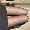 Black Diagonal Dot Stockings for Women Thin Style Trendy Sexy Polka Dot Jacquard Socks Summer Bottoming Pantyhose