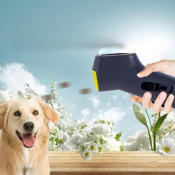 Carman Pet Gun Treat Gun Пистолет для дрессировки домашних животных, серый, 2 предмета
