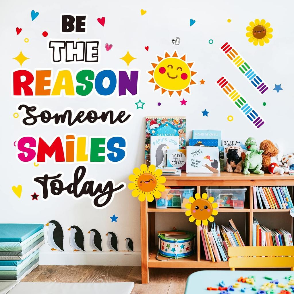 Classroom Bulletin Board Decoration Set Welcome Banner Wall Door Decor Colorful Classroom Decorations for Kindergarten Preschool Elementary Middle