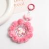 Мультяшная Девочка Сердце Веселый Ручной Работы Шерстяной Шарик Бисером Цепочка для Мобильного Телефона Кукла из Игрового Автомата Брелок Подвеска для Сумки