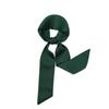 Women's Solid Silk Ribbon Scarf: Thin, Long, Narrow Neck Tie & Shirt Accessory