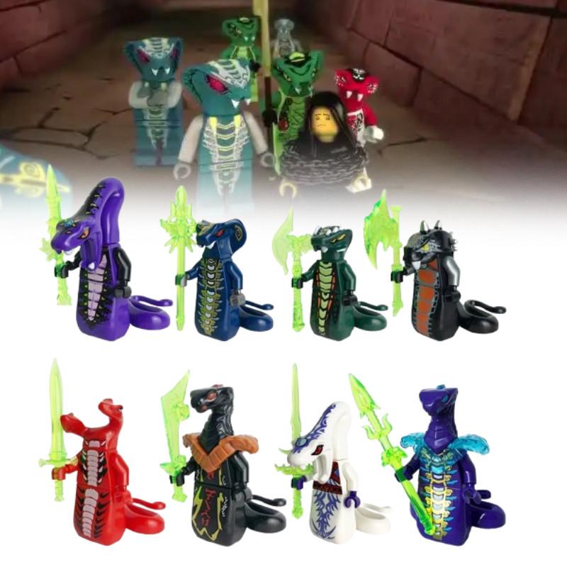 Building Snake Ninjago Blocks With Weapon Educational Model Kids Gifts Birthday