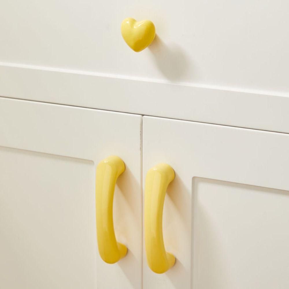 ceramic Furniture Knob Multiple colors Door Pull Handles Macaron Handle Wardrobe