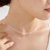 [925 Silver] Marine Natural Freshwater Pearl Necklace