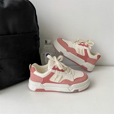 Универсальные маленькие белые туфли на толстой подошве, детская осенняя новинка, модная универсальная обувь для студентов