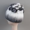 Russia New Winter Real Fur Beanies Hat Women 100% Genuine Real Rex Rabbit Hat Good Elastic Knitted Rex Rabbit Fur Caps