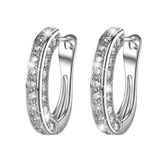 Women Fashion Decoration Stud Hoop Earrings Jewelry Gift AVE