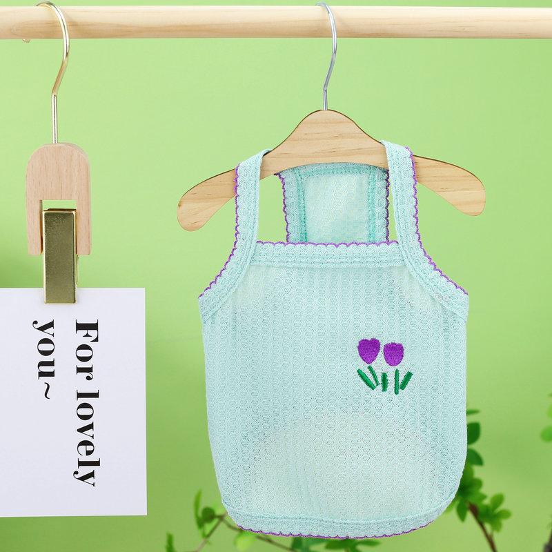 Полосатая толстовка для собак, одежда для маленьких собак, летняя одежда для щенков, мягкий жилет для кошек и собак, костюмы для собак породы бишон, чихуахуа