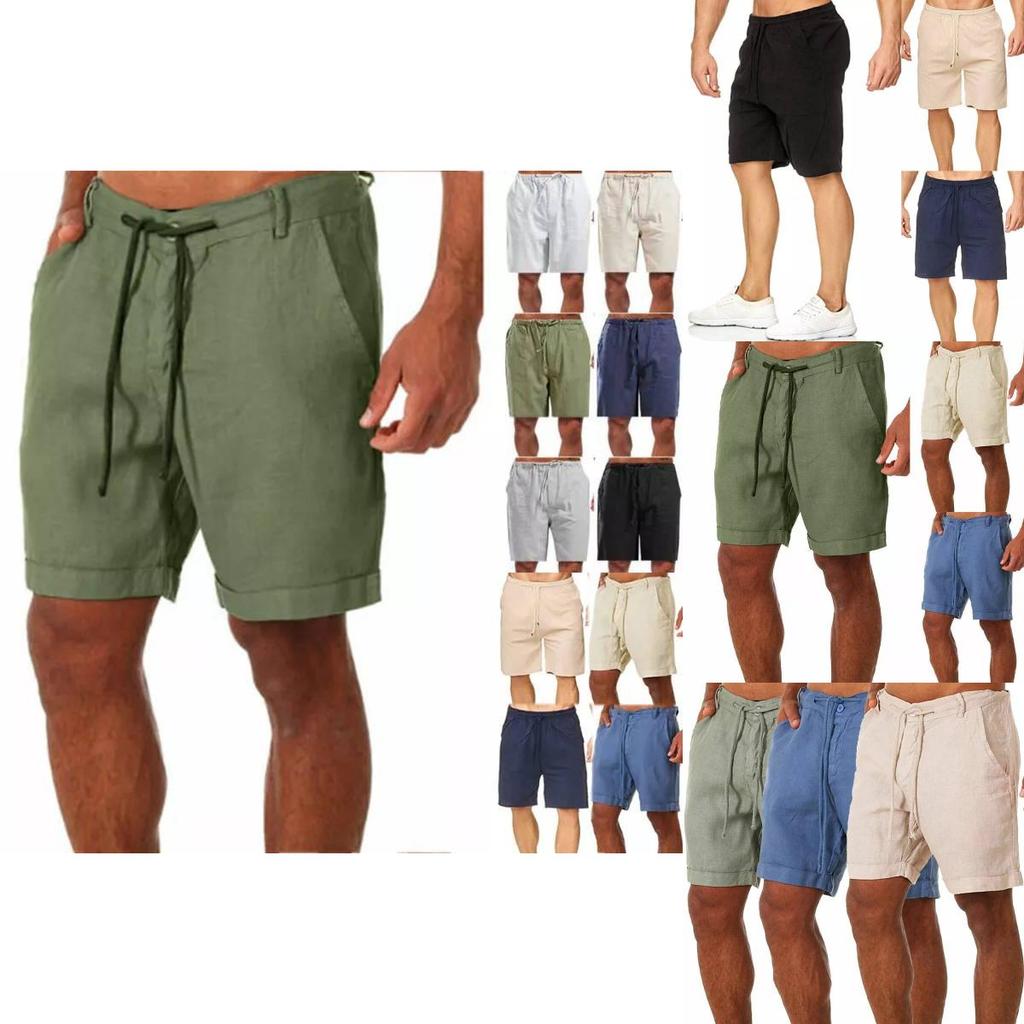 Comfortable Summer Mens Shorts With Moisture-wicking Fabric For Yoga And Fitness