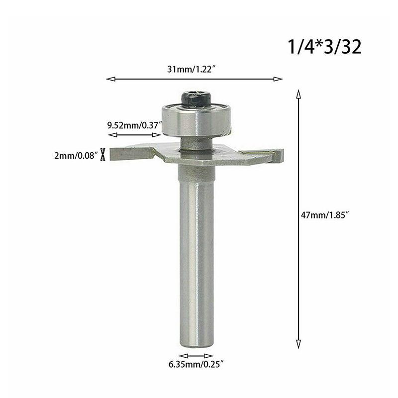 Фреза пазовая 2 мм Т-образная ручной электрический фрезер стационарный моторный сверлильный станок для сборки мебели, машинные принадлежности