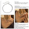 Snake Chain Necklace Stylish Beautiful Flat Copper Collarbone Necklace Metal Choker Necklace for