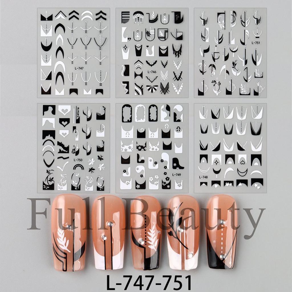 New cherry nail sticker set bow bronzing love nail sticker