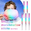 5/10pcs Colorful LED Glow Sticks Cotton Candy Cones Glowing Marshmallows Sticks  Reusable LED Cotton Candy Sticks Party Supply