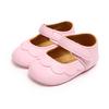 Baby Moccasins Baby Girl Shoes PU Leather Shoes With Rubber Sole Anti-slip First Walkers Newborn Girls Pink White Black Shoes