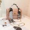 Women's Bag New Chain Bag Women's High-end Pu Printed Small Square Bag Mini Messenger Bag