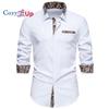 Cozy Up Men's Casual Long Sleeve Stretch Dress Shirt Wrinkle-Free Regular Fit Button Down Shirts