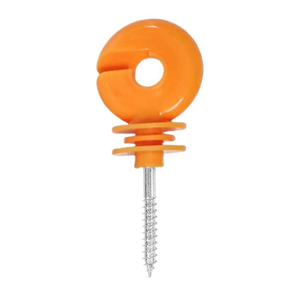 100Pcs Angled Slot Wood Post Screw Screw-In Electric Fencing Insulators  Electric Fence