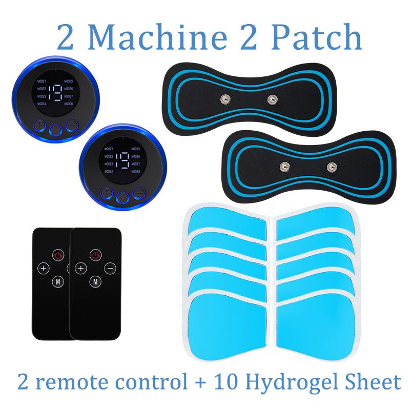 EMS Mini Electric Pulse Neck Masager LCD Display 8 Mode Cervical Massage Patch Muscle Pain Relief Tool Portable Body Massager