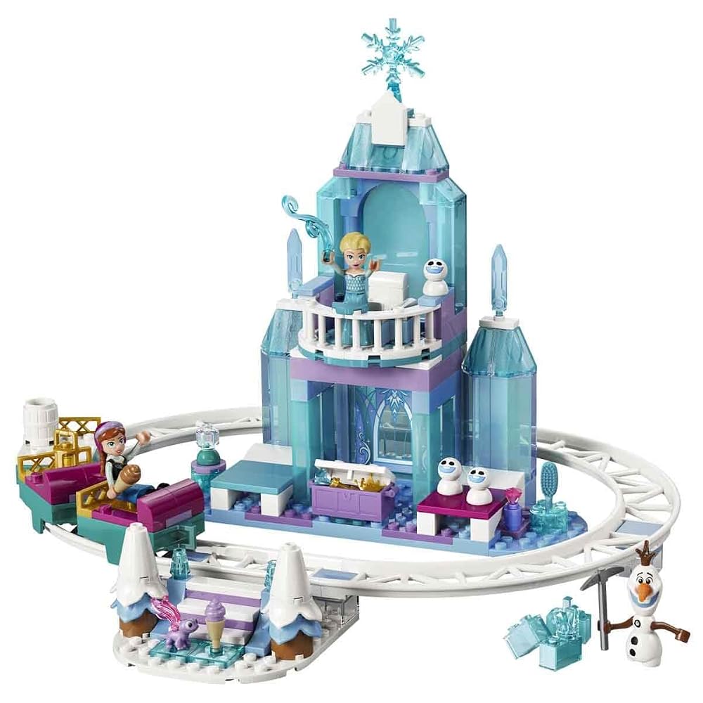 Конструктор LEGO Принцессы Диснея Ледяной замок и санки Эльзы 43281 Игрушка для мальчиков и девочек