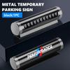 Metal Car Temporary Parking Card Rotate Phone Number Plate Sticker For BMW E28 E32 E34 E53 F10 F20 F30 X1 X3 X5 X6 E90 E91 FE9