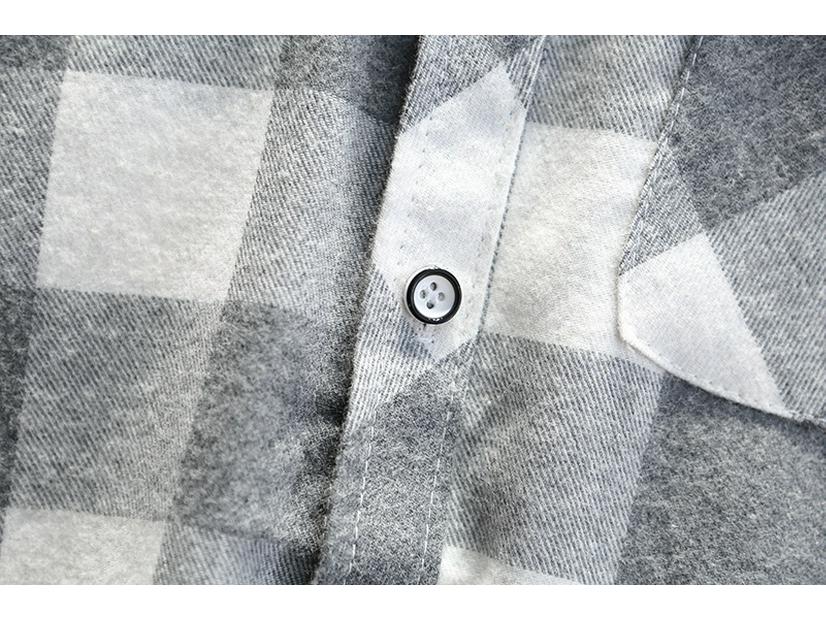 Рубашка в клетку с длинным рукавом для мальчиков — повседневный топ для младенцев и малышей на весну и осень 2023 г.