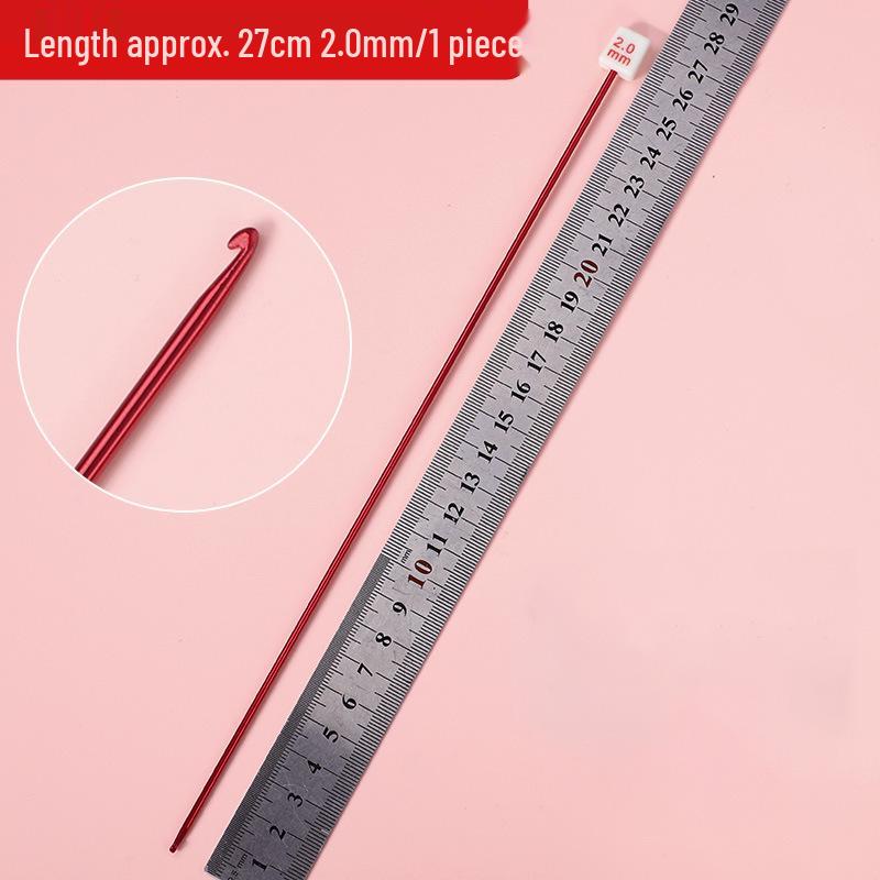 Набор афганских крючков для вязания: Длинные алюминиевые крючки ручной работы и цветная пряжа для проектов вязания своими руками