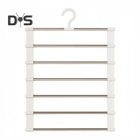 Pants Trouser Hanger Storage Rack Strong Load-bearing Easy To Install Multifunction Closet Organizer Trouser Hanger Rack