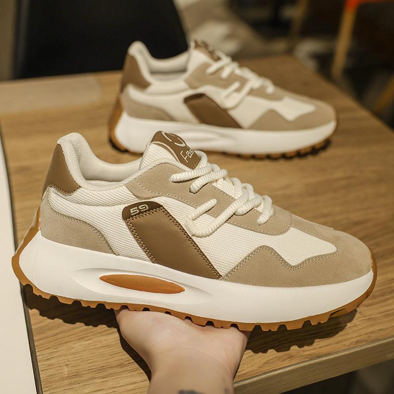 Мужская обувь на платформе, кроссовки "папины", новая обувь на все четыре сезона, молодежная спортивная повседневная обувь, дышащая обувь "Форрест Гамп"