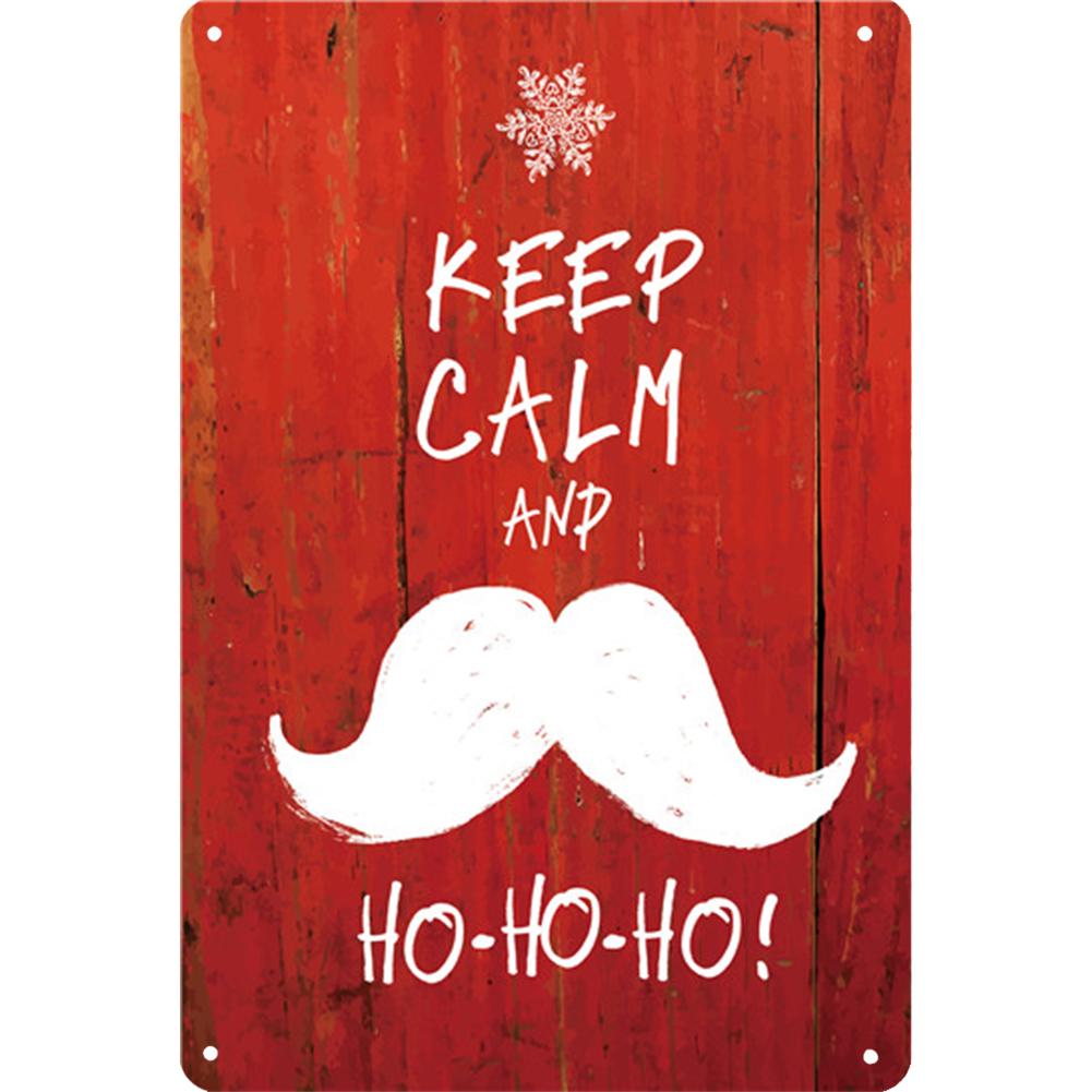 Металлическая жестяная вывеска с Рождеством, металлическая табличка с изображением лося, Санта-Клауса, железная живопись, украшение для домашнего бара, кафе, паба, настенные художественные тарелки