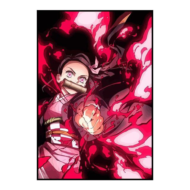 Убийца Демонов, украшение, картина, фреска, постер с персонажами аниме, холст, живопись и настенные художественные принты для детской комнаты, современный домашний декор