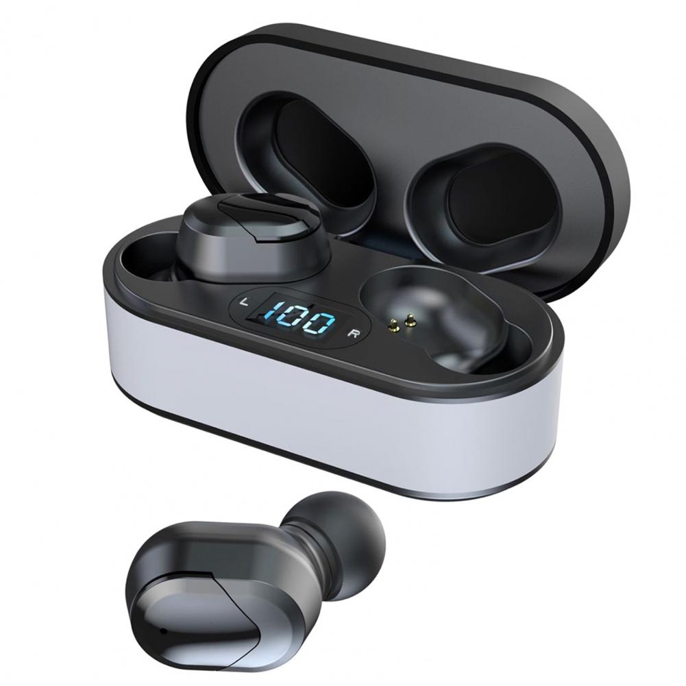 Игровые Bluetooth-наушники с зарядным устройством, светодиодным дисплеем, шумоподавлением, беспроводными наушниками-вкладышами для музыки