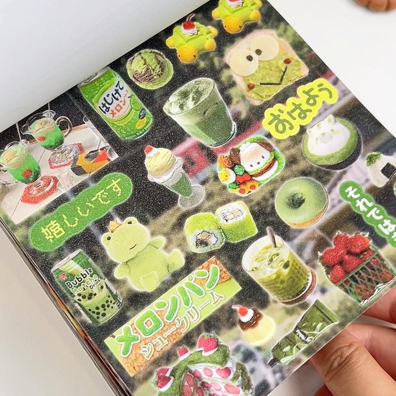 30 Pages Ins Retro Cute Dessert Cake Decorative Stickers Book Scrapbooking Phone Case Diy Journal Collage Material Sticker Gift