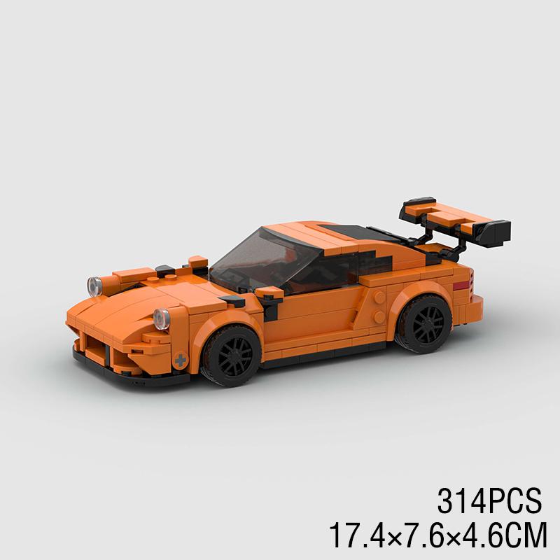 Moc City Speed Car Rally Sport Vehicle Racer ae86 M8 Модель Строительные блоки R34 Гоночный Супер Техника Кирпич Рождественский подарок