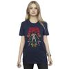 Netflix Womens/Ladies Stranger Things Christmas Demogorgon Cotton Boyfriend T-Shirt