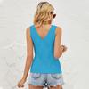 Летняя женская модная майка, сплошной цвет, камзол, жилет, вязаная майка