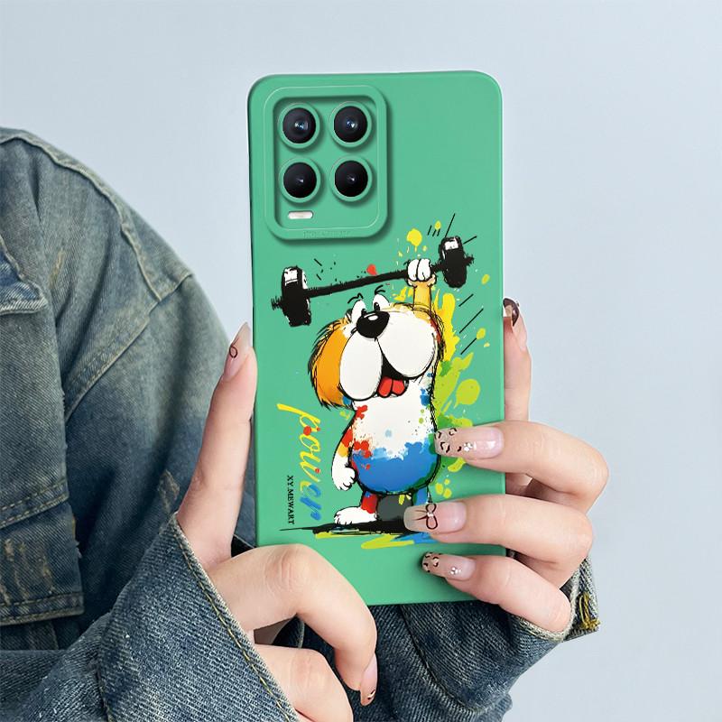 For OPPO Realme 8 4G RMX3085 Phone Case Realme8 Pro 4G RMX3081 Soft Capa Coque Sweet Painted Cartoon Shell Printed Funda Cover