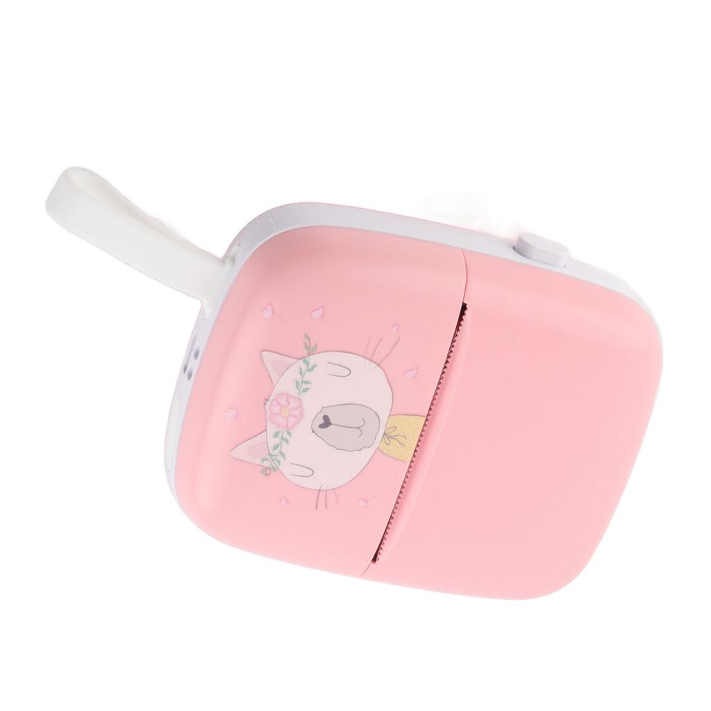 Карманный термопринтер Мини HD Bluetooth Бесчернильный карманный принтер для телефона для студентов Розовый