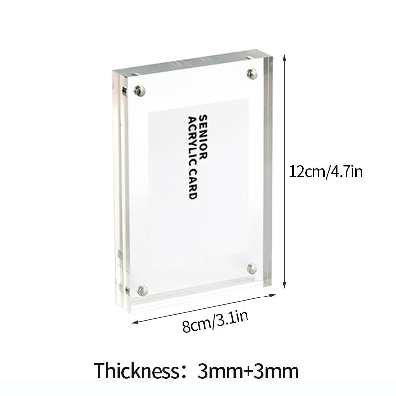 Acrylic Photo Frame Picture Frame Photo Card Holder Photocard Display Stand Room Desktop Decor Office Desk Decor Marco De Fotos